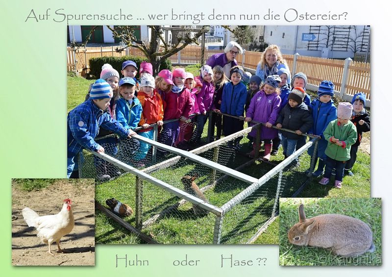 kiga_huhn-oder-hase_28.03.2017.jpg - Oberlauterbacher Kindergarten - wer bringt denn nun die Ostereier, Huhn oder Hase?